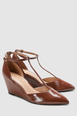 Lakované topánky na plnom opätku, next,41