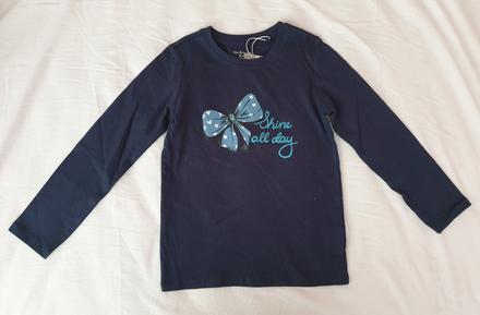 Dievčenské tričko s mašličkou, 116