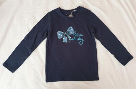 Dievčenské tričko s mašličkou, 116