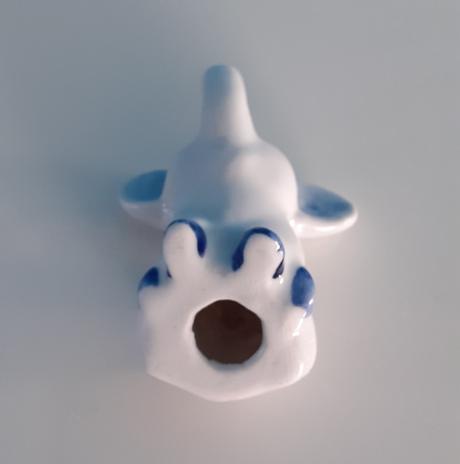 Holandský keramický slon delft blue handpainted, 