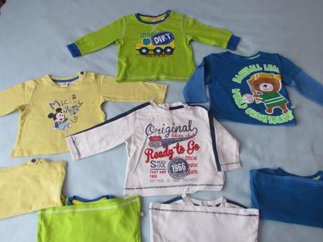 Tričká s dlhým rukávom pre dvojičky 68, 68