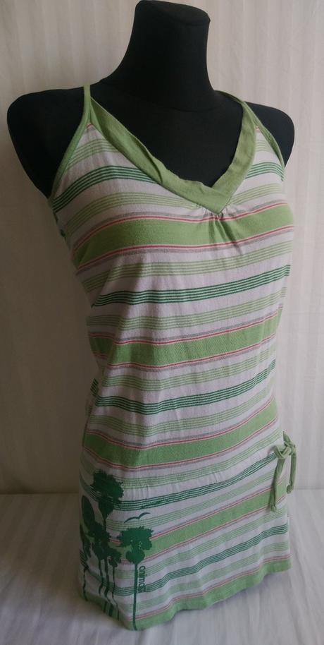 Dámsky zeleno farebný pásikavý top, animal, animal,s
