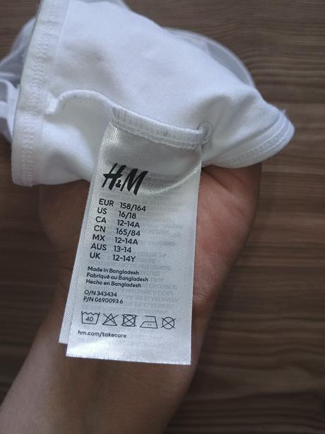 Raz oblečená a podprsenka detská h&m veľkosť 158 1, h&m,158