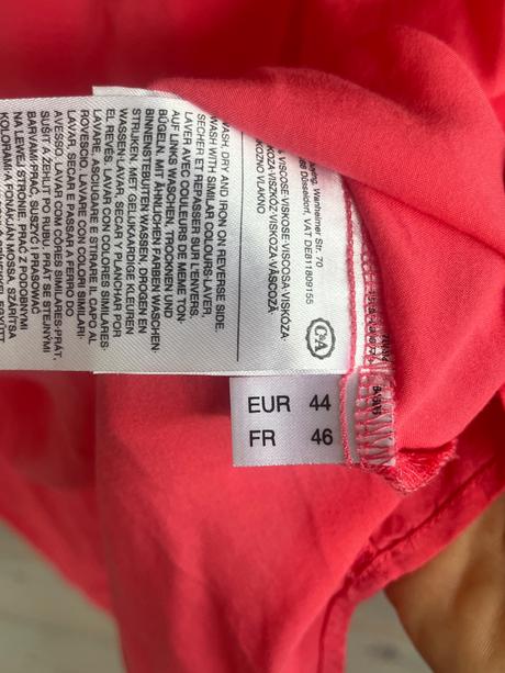 Jemna koralovoružová blúzka xl, c&a,42