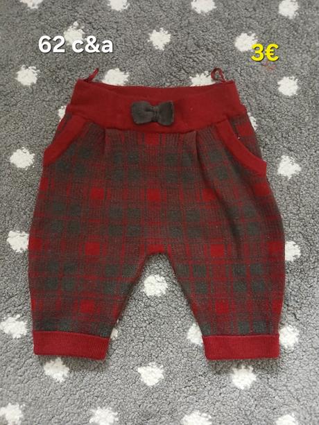 Vianocne karovane teplakove nohavice 62, c&a,62