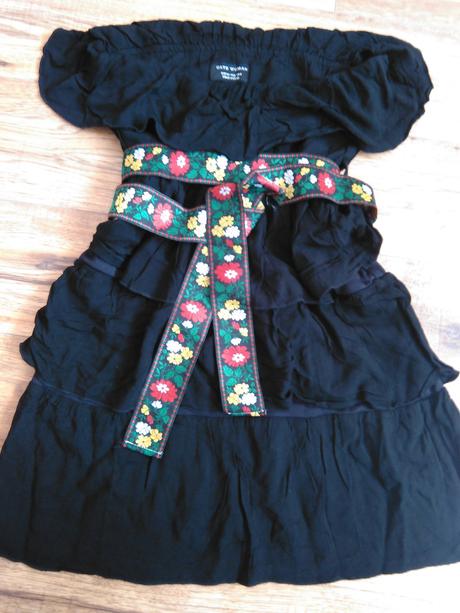 Čierne volánové šaty, gate,s