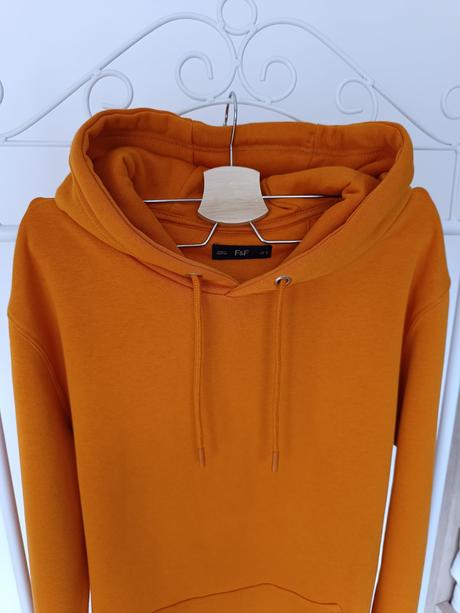 Pánska sýto oranžová mikina s kapucňou f&f, f&f,s