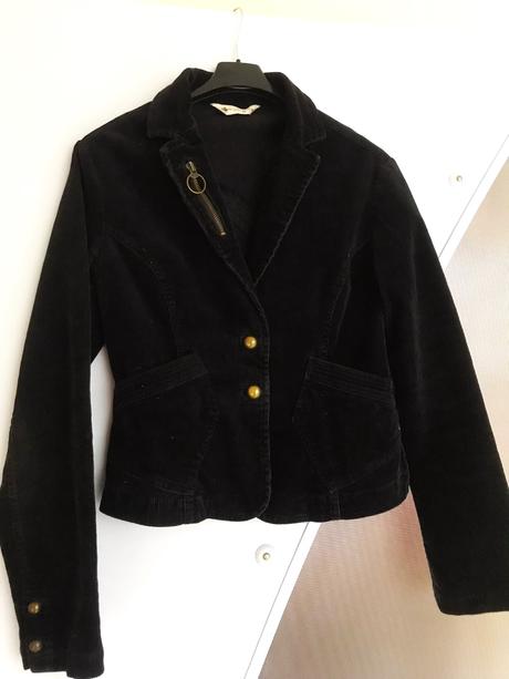 Manchesterové slim sako do pása, xs