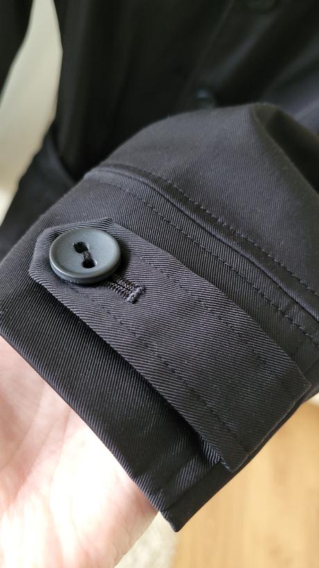 Čierny trenchcoat, f&f,m