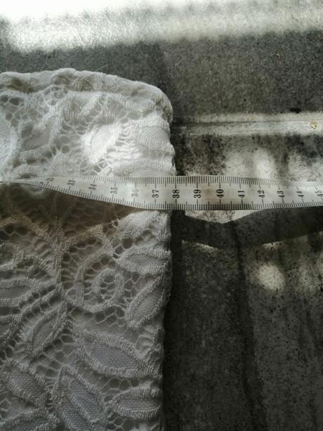 Biele čipkované šaty, v34-36, 36
