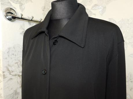 Luxusna košelova bluzka,čiernej farby,z mierne ela, 42