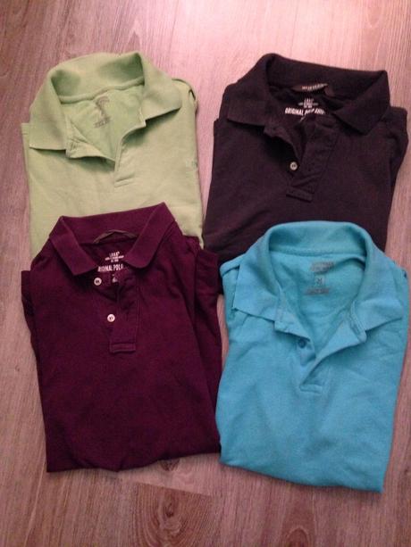 4x pólo tricko, h&m,m