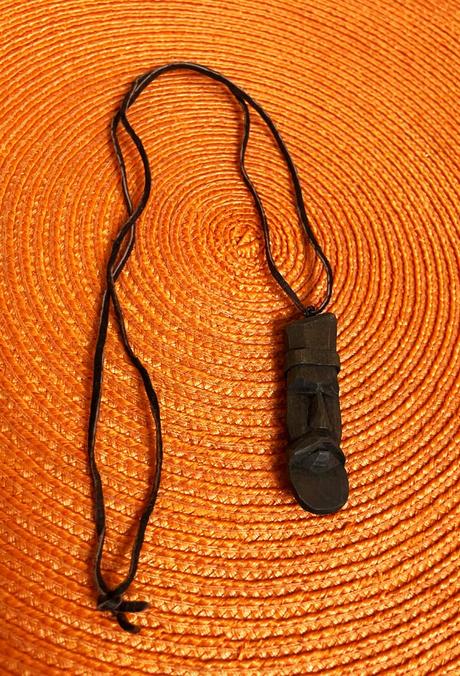 Naturálny drevený náhrdelník, 