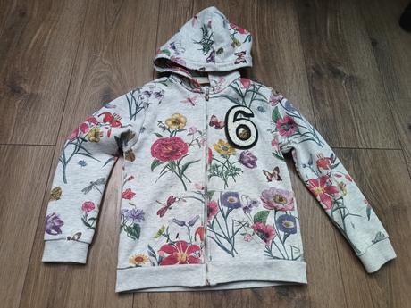 Mikina kvety, zara,128