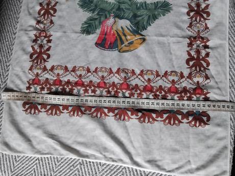 Retro vianocny obrus,
