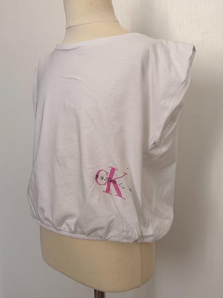 Calvin klein jeans dievčenský biely top, calvin klein,164