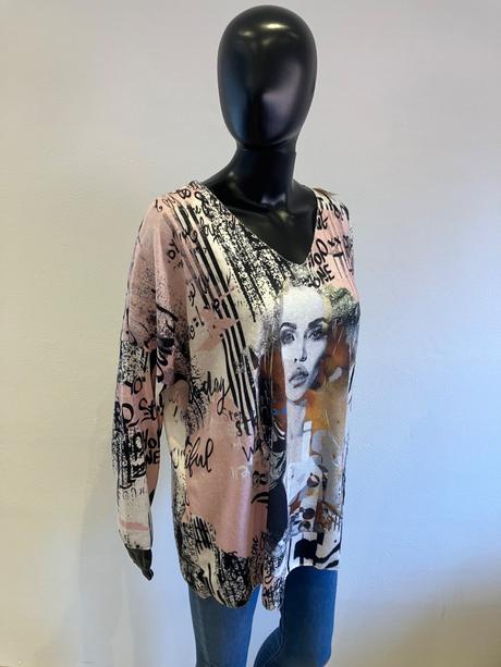 Dámske vzorované tričko (uni), l / m / s / xl