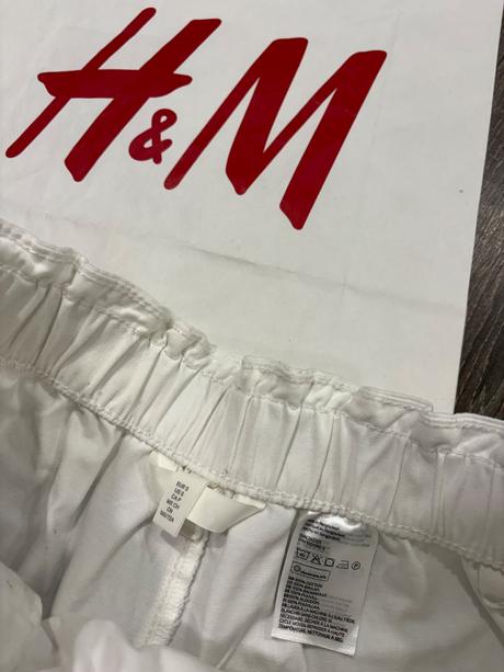 H&m riflove biele kratasy s, h&m,s
