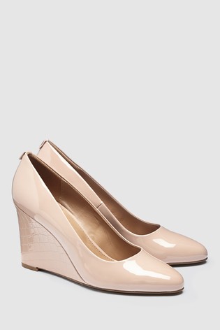 Lakované lodičky na plnom opätku, next,41