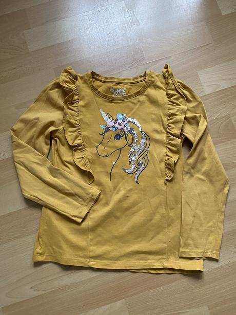 Tričko horčicové -jednorožec, happy rabbit,134