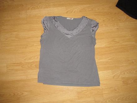 Elegantné šedé tričko v. l, l