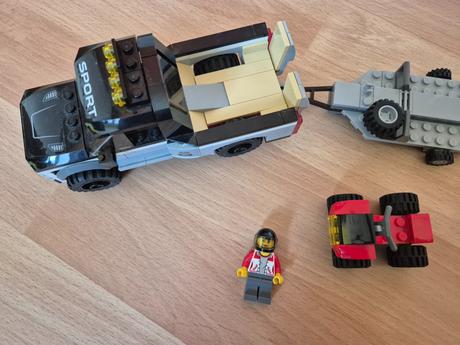 Lego city 60148 pretekársky tím štvorkoliek, 