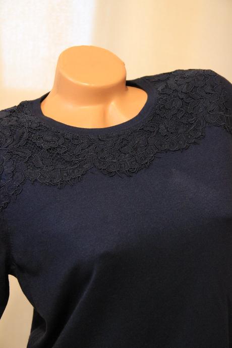 Tmavo modrý top, peret hahn, l