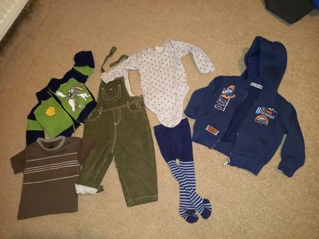 Balík oblečenia pre chlapca 9-12 mesiacov, 68–80