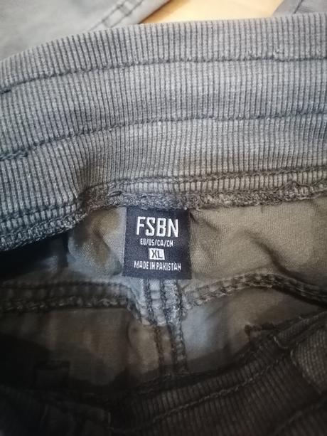 Khaki potrhané rifle na gumičku fsbn, fishbone,xl