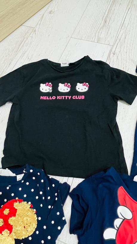 Tričko s krátkym rukavom 110/116 4ks, h&m,110