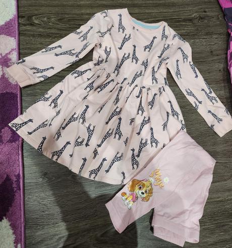 Teplákové šaty a legíny 5-6r, f&f,116