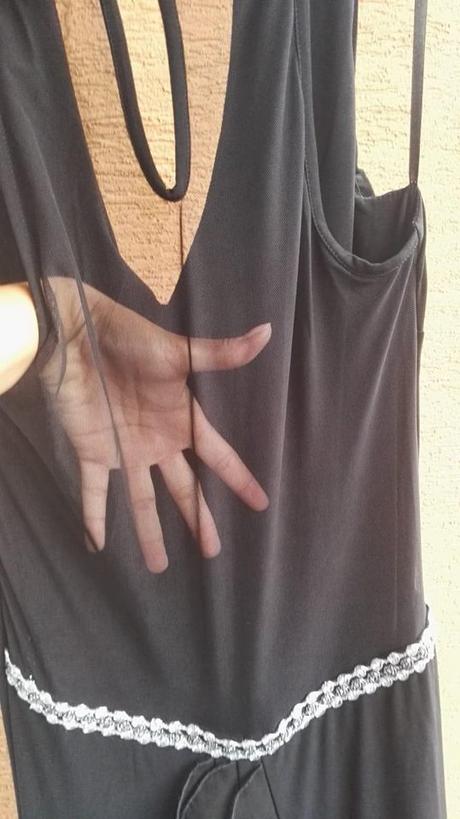 Čierne spoločenské šaty 36-38, 38