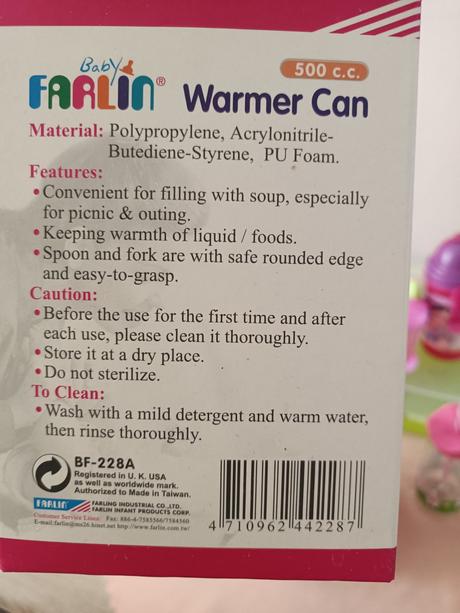 Termoska na jedlo pre detičky, 