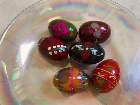 Drevené kraslice 6 ks,