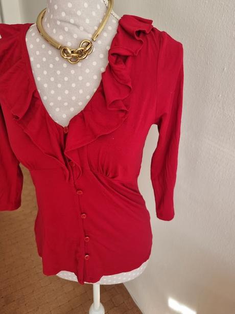 Malinový elastický top wallis veľ. 40, wallis,40