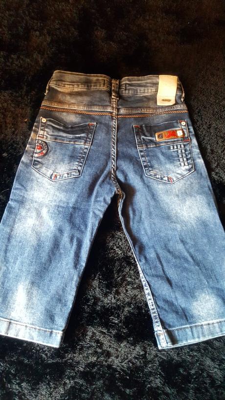 Trištvrťové nohavice, denim,140