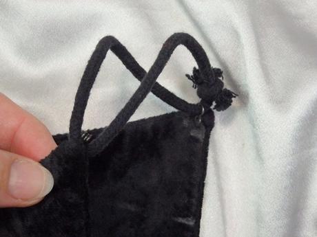 Luxusný zamatový top, s