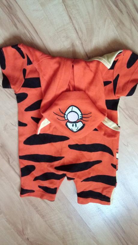 Overal - tigrík s uškami, new baby,62