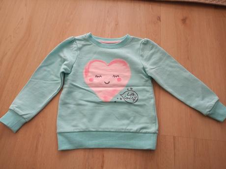 Mätová mikina so srdiečkom, dopodopo,110