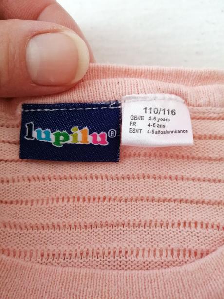 Dievčenský predĺžený sveter + tričko lupilu, lupilu,110