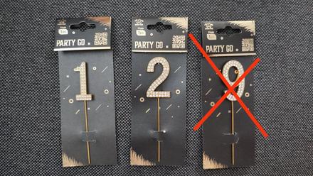 Štrasove čísla na tortu 1 2, 