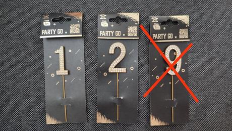 Štrasove čísla na tortu 1 2, 