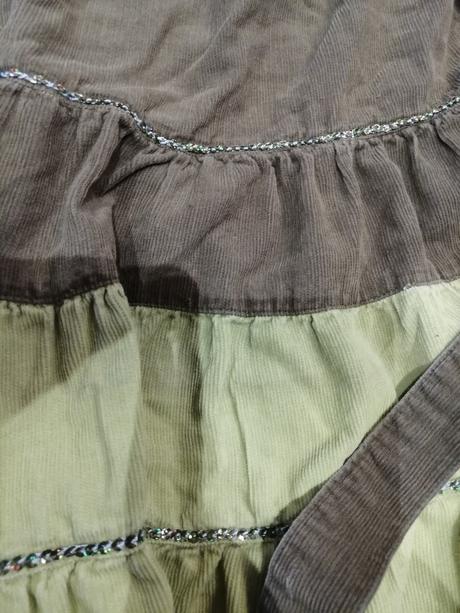 Prémiové kordové ľahké šaty v104, 5-6r, zn.topo, 104