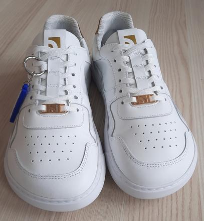 Barebarics zing - white & gold - leather 41., be lenka,41