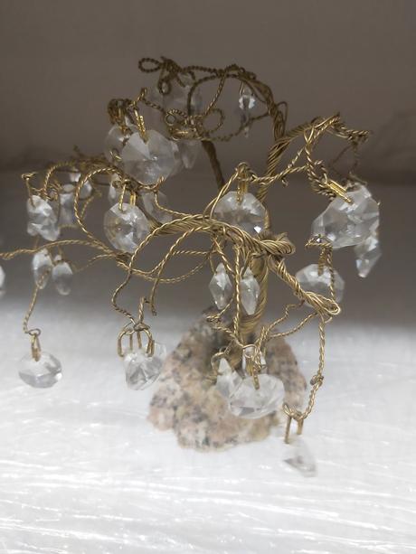 Kryštálový stromček šťastia v18cm/š12cm, 