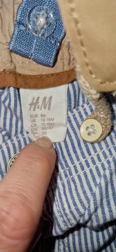 Šortky s trakmi,  v.92, h&m,92
