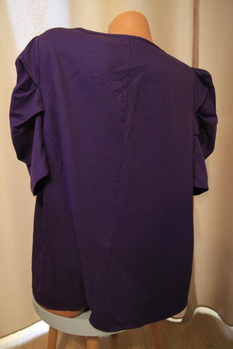 Elegantná fialová blúzka, xxxl, xxxl