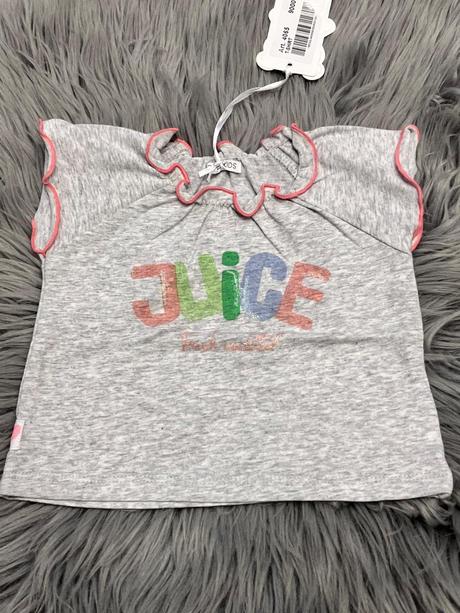 Dievčenské tričko s fodričkami a nápisom (62-68), 62