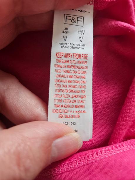 Tričká 4ks, f&f,110