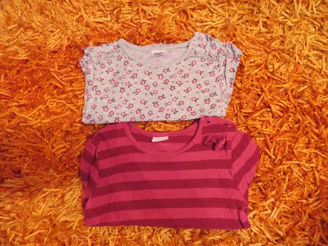 3 tričká s dlhým rukávom, f&f,86